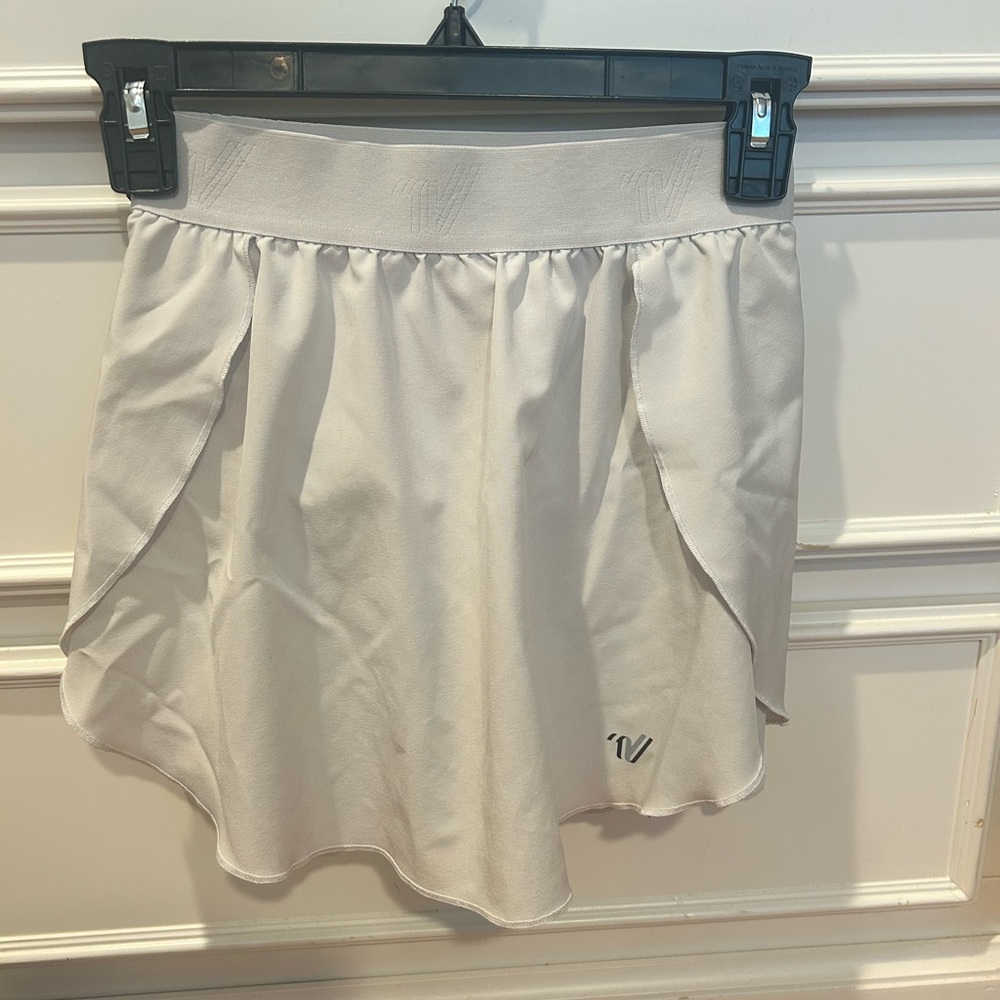Varsity White Skirt